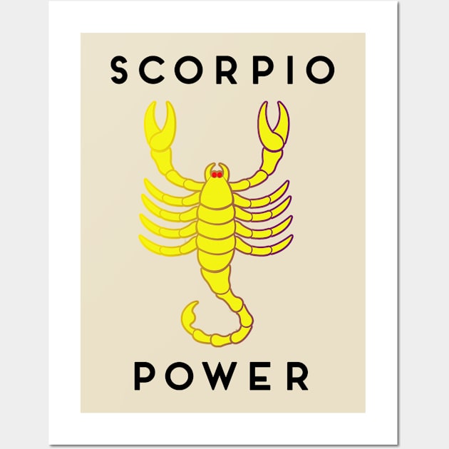 Scorpio Power Wall Art by DesigningJudy